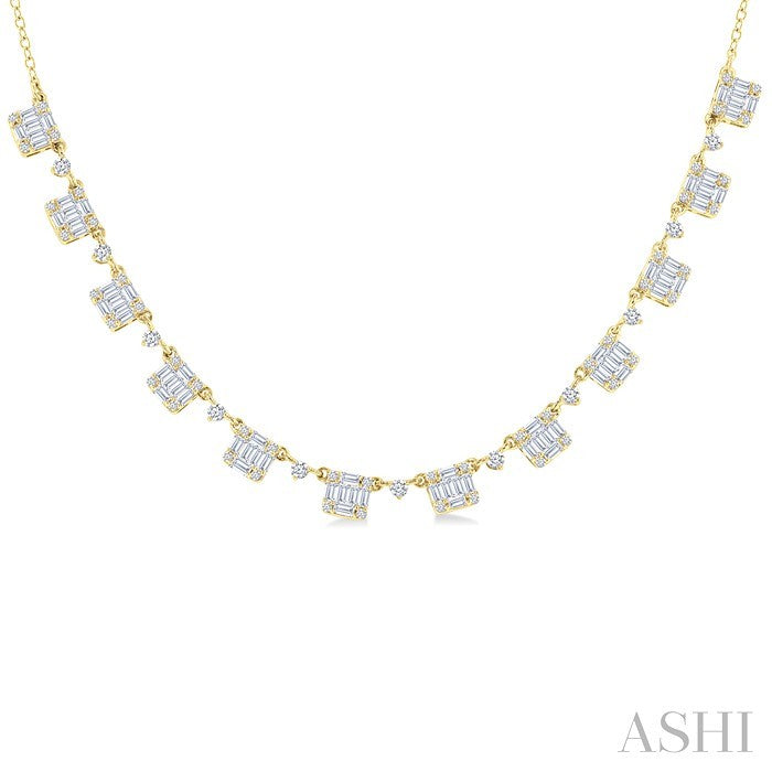 Halfway Fusion Diamond Necklace