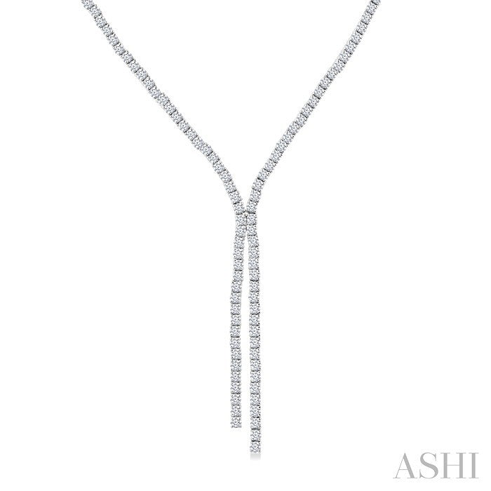 Diamond Tennis Y Necklace