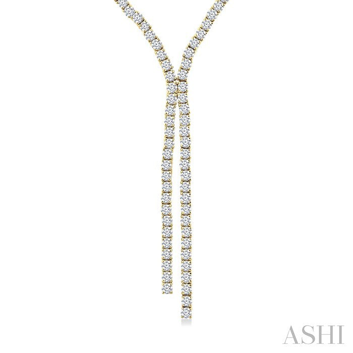 Diamond Tennis Y Necklace