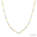 Paperclip Lovebright Diamond Necklace
