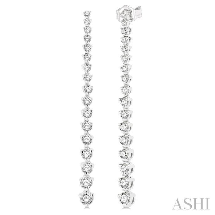 Riviera Diamond Long Earrings