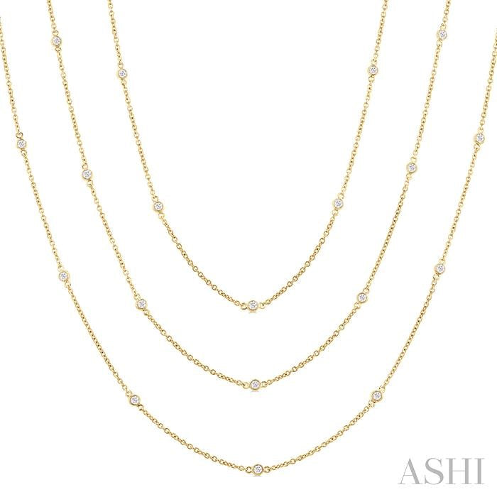 Diamond Station Long Necklace