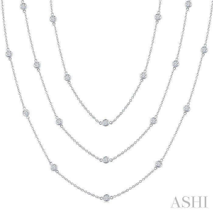 Diamond Station Long Necklace