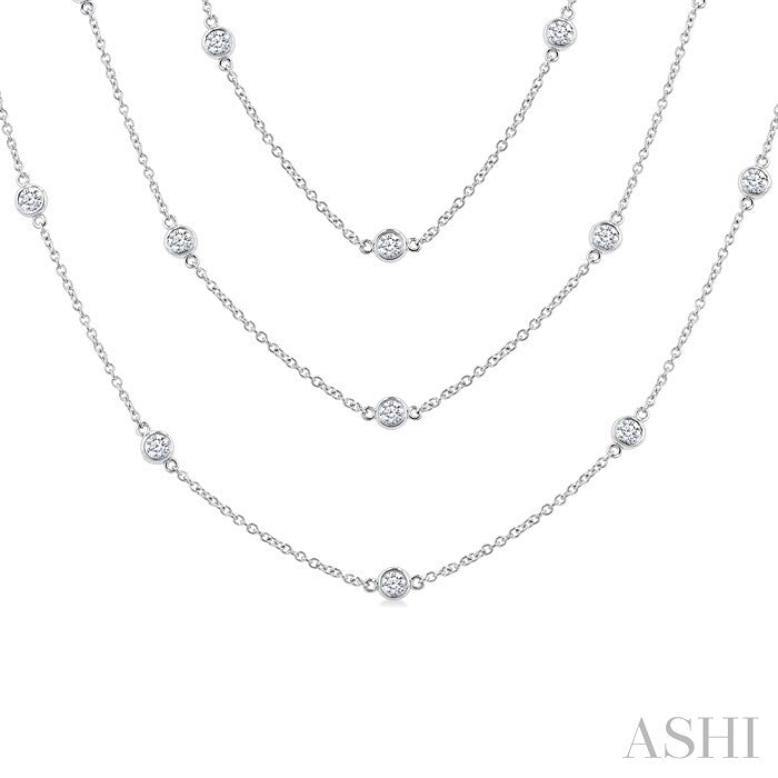 Diamond Station Long Necklace