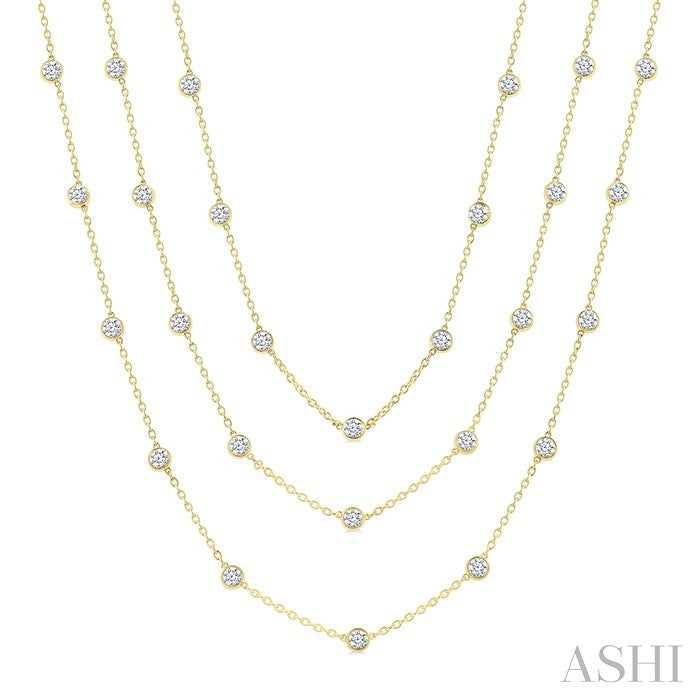 Diamond Station Long Necklace