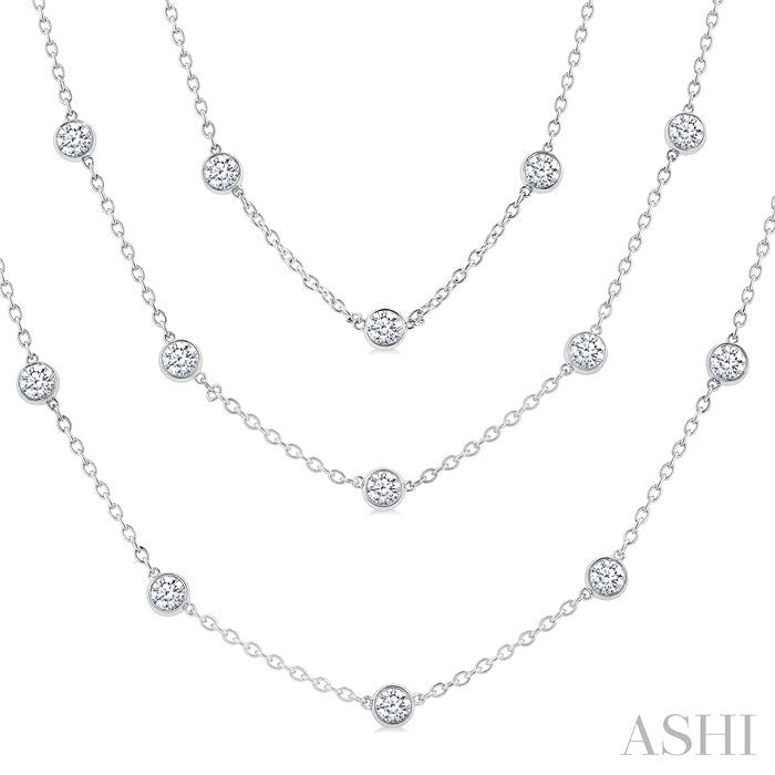 Diamond Station Long Necklace