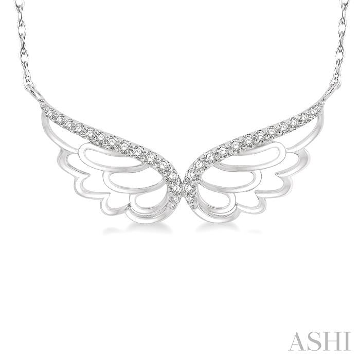 Angel Wings Diamond Necklace