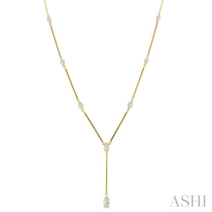 Bezel Bar Diamond Fashion Necklace