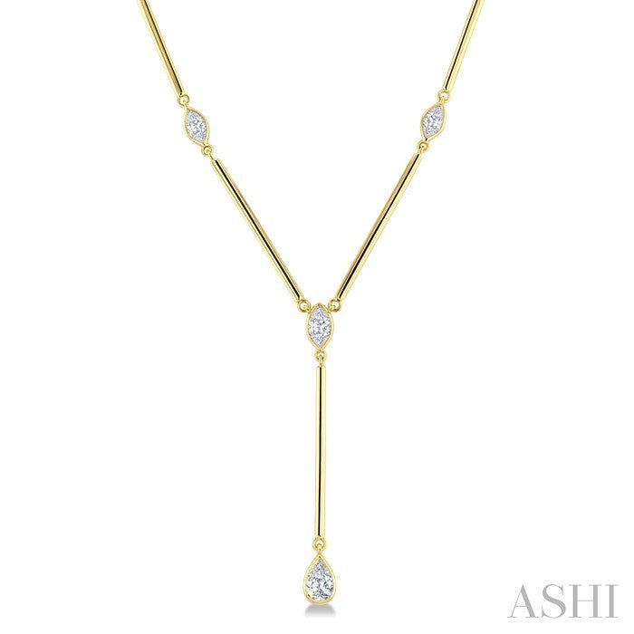 Bezel Bar Diamond Fashion Necklace