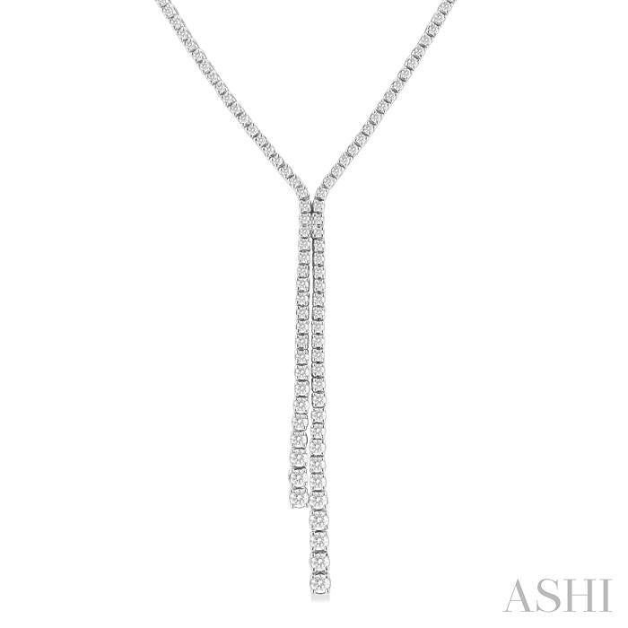 Diamond Y Necklace