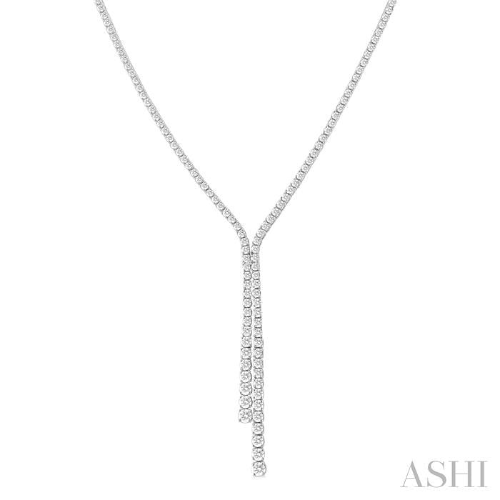 Diamond Y Necklace