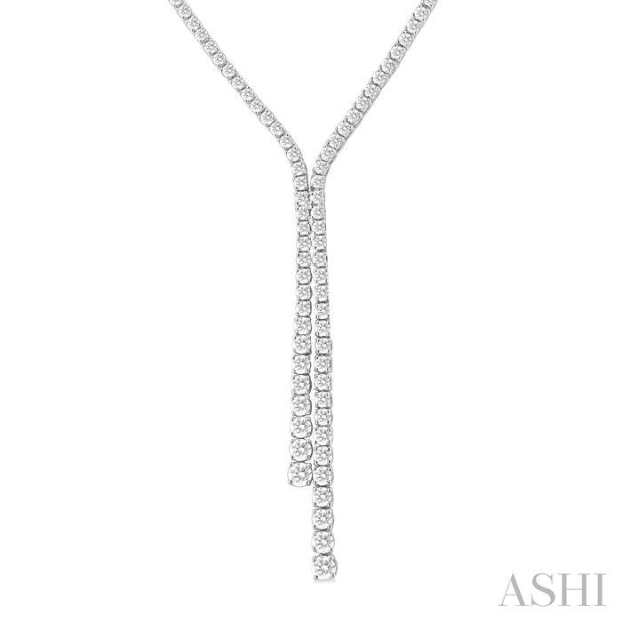 Diamond Y Necklace