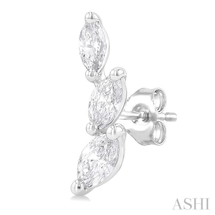 Marquise Shape Diamond Fashion Ear Climbers