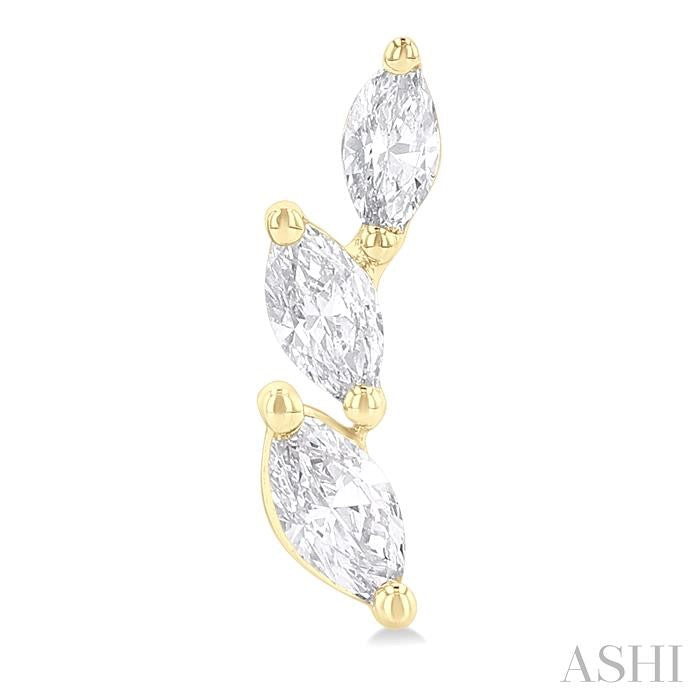 Marquise Shape Diamond Fashion Ear Climbers