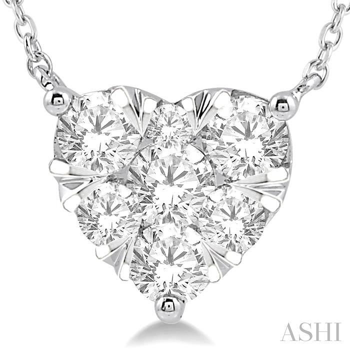 Heart Shape Lovebright Essential Diamond Pendant