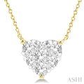 Heart Shape Lovebright Essential Diamond Pendant