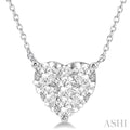 Heart Shape Lovebright Essential Diamond Pendant