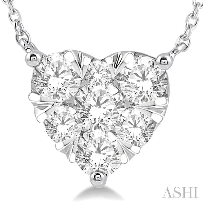 Heart Shape Lovebright Essential Diamond Pendant