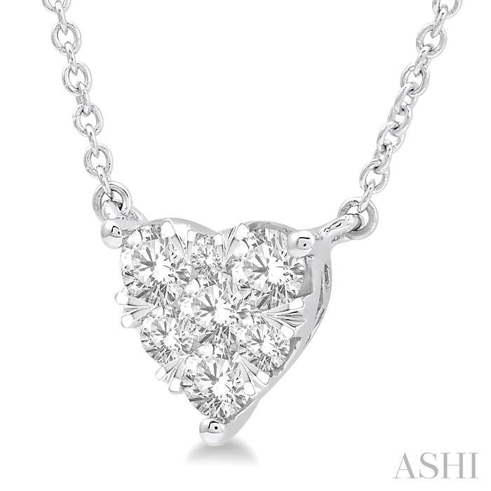 Heart Shape Lovebright Essential Diamond Pendant