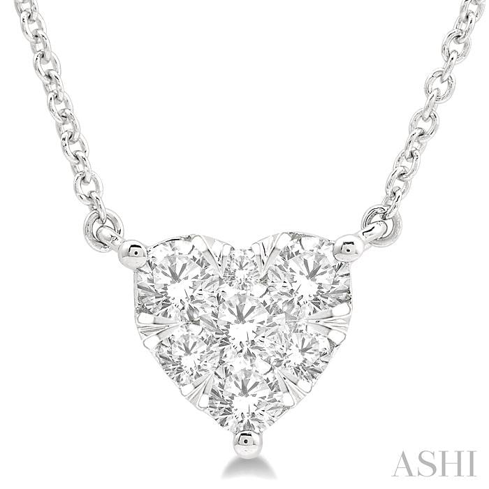 Heart Shape Lovebright Essential Diamond Pendant