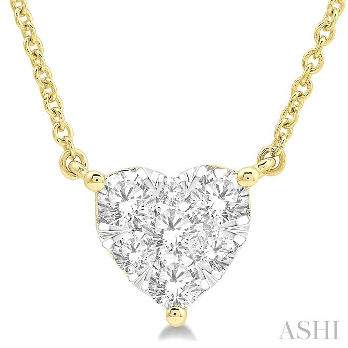 Heart Shape Lovebright Essential Diamond Pendant