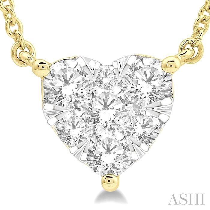 Heart Shape Lovebright Essential Diamond Pendant