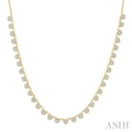 Halfway Cluster Diamond Necklace