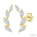 Marquise Shape Diamond Fashion Ear Climbers