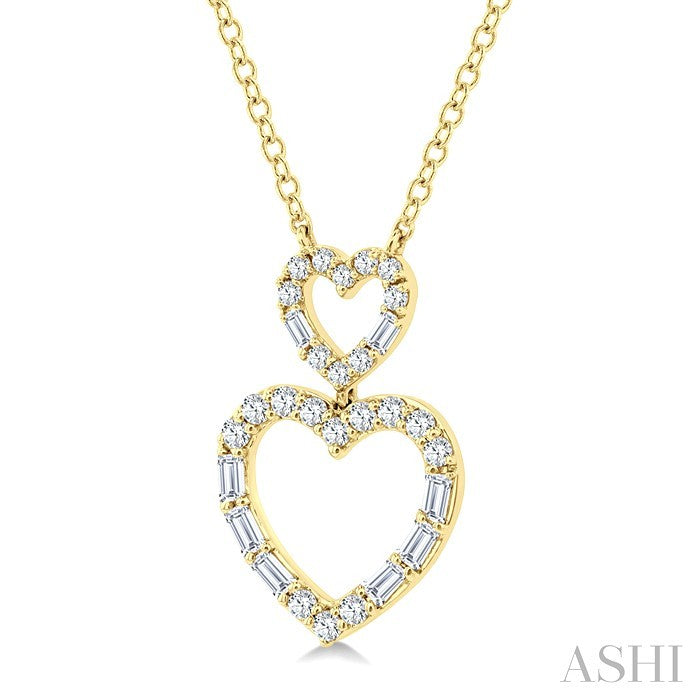 Heart Shape Diamond Pendant