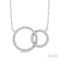 Bead Bijoux Circle Interlock Diamond Fashion Pendant