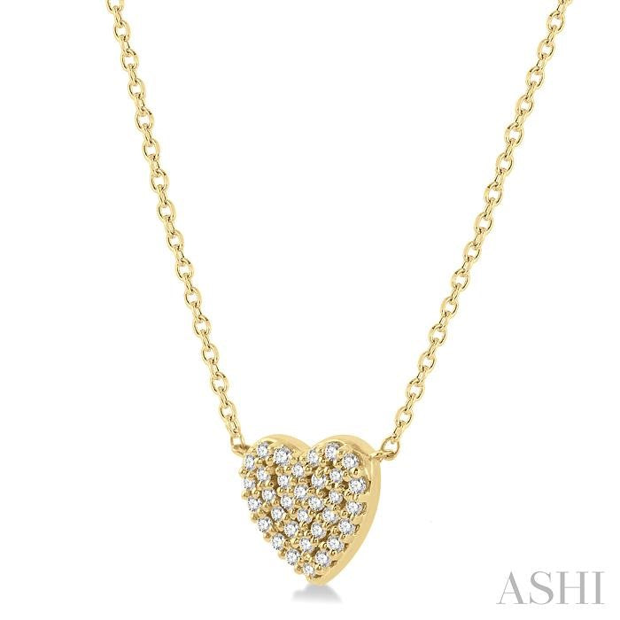 Heart Shape Petite Diamond Fashion Pendant
