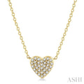 Heart Shape Petite Diamond Fashion Pendant