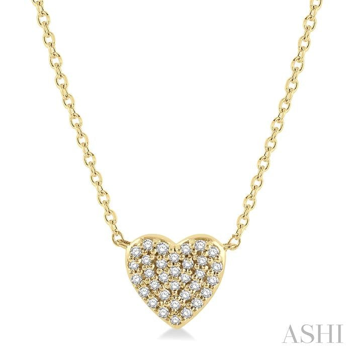 Heart Shape Petite Diamond Fashion Pendant