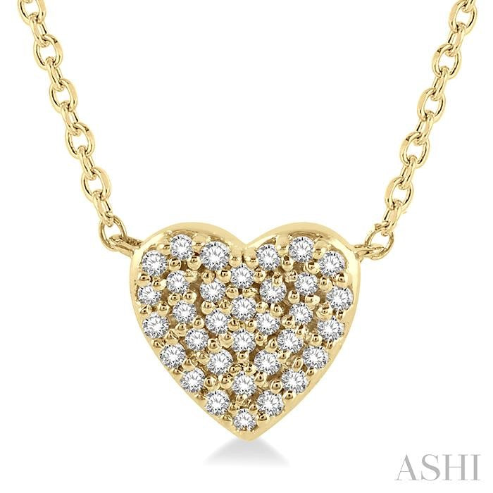 Heart Shape Petite Diamond Fashion Pendant