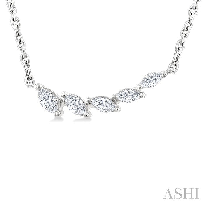 Marquise Shape Diamond Fashion Necklace