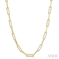 Paperclip Diamond Fashion Necklace