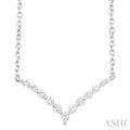 Chevron Petite Diamond Fashion Necklace