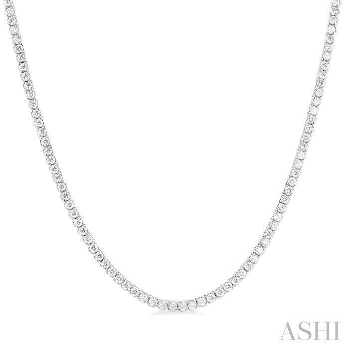 Paperclip Diamond Tennis Necklace