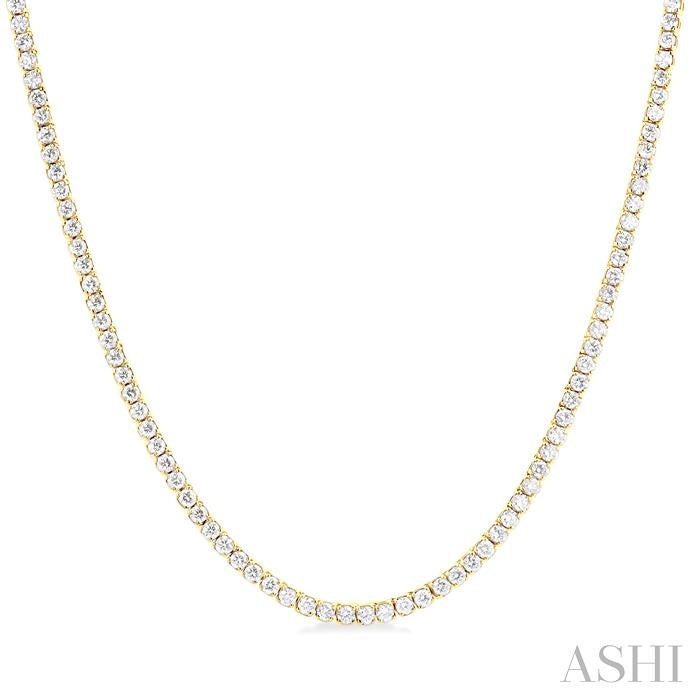 Paperclip Diamond Tennis Necklace