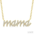 Script 'mama' Diamond Name Necklace