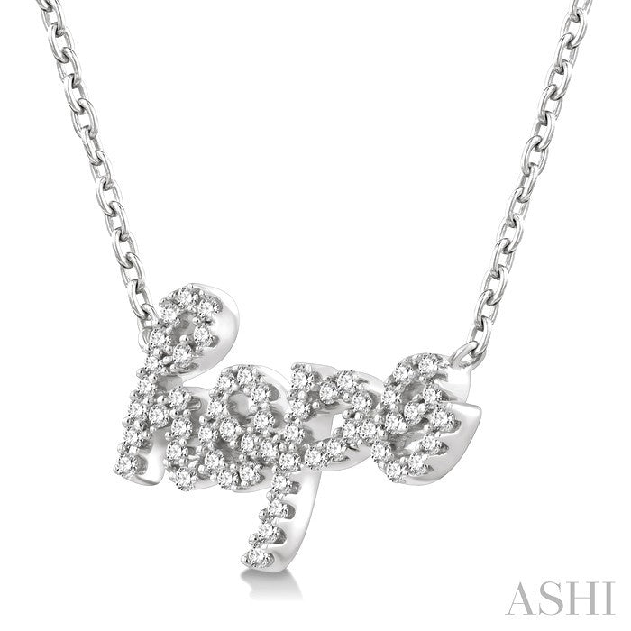 Script 'hope' Diamond Name Necklace
