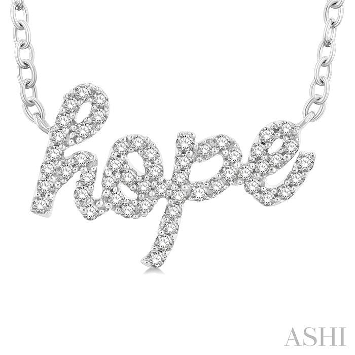 Script 'hope' Diamond Name Necklace