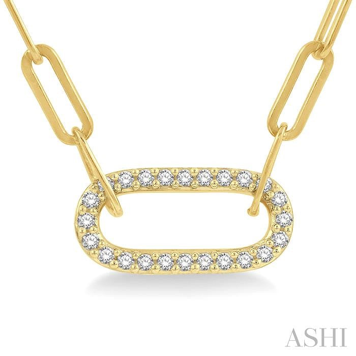 Paperclip Diamond Fashion Pendant