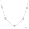 Mixed Shape Paperclip Lovebright Diamond Station Necklace
