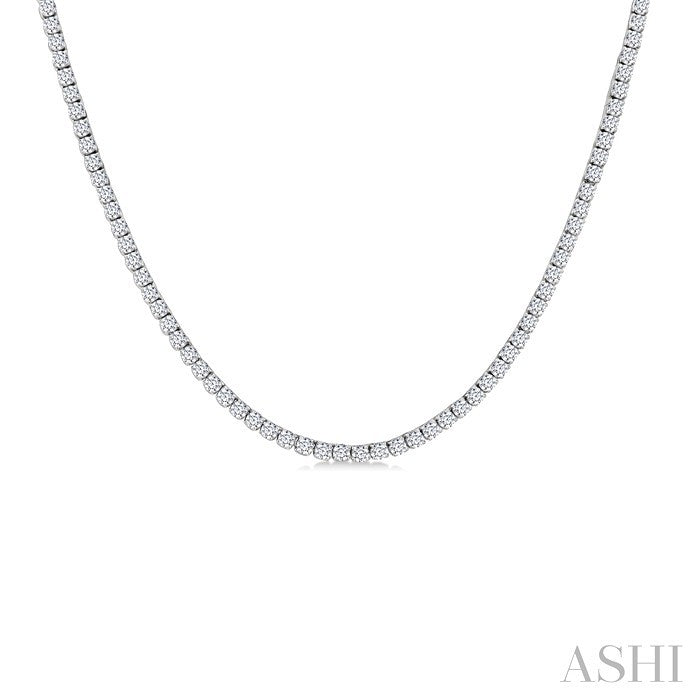 Halfway Diamond Tennis Necklace