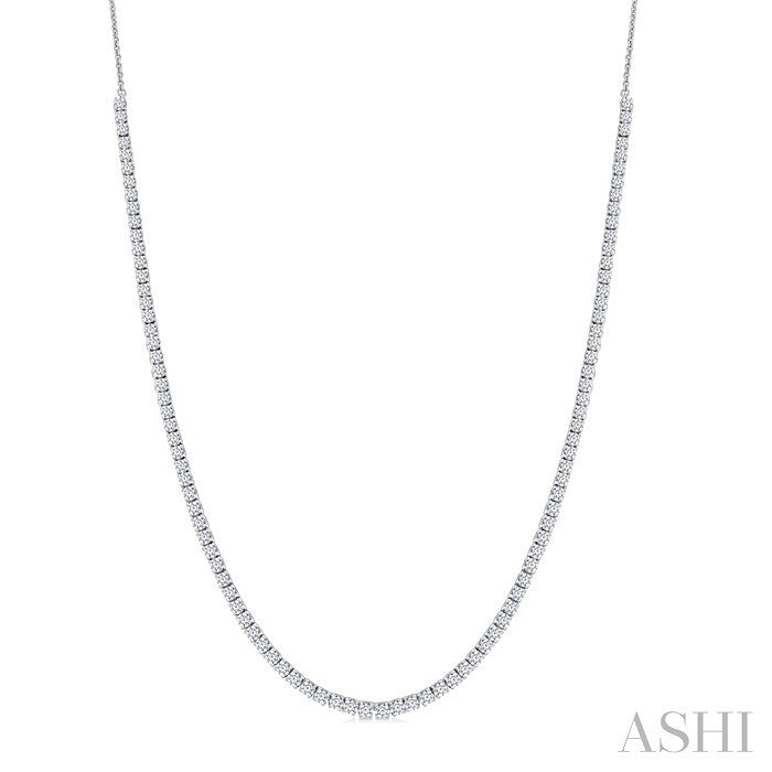Halfway Diamond Tennis Necklace