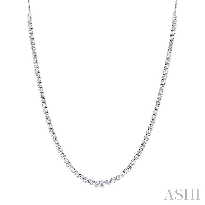 Halfway Diamond Tennis Necklace