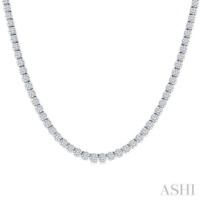 Halfway Diamond Tennis Necklace