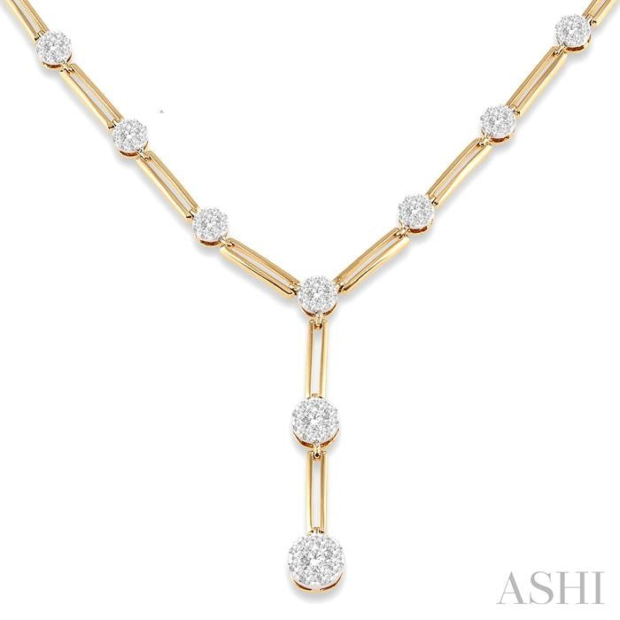 Paperclip Lovebright Diamond Fashion Necklace