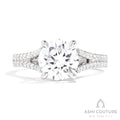 Couture Split Shank Round Semi-Mount Engagement Ring